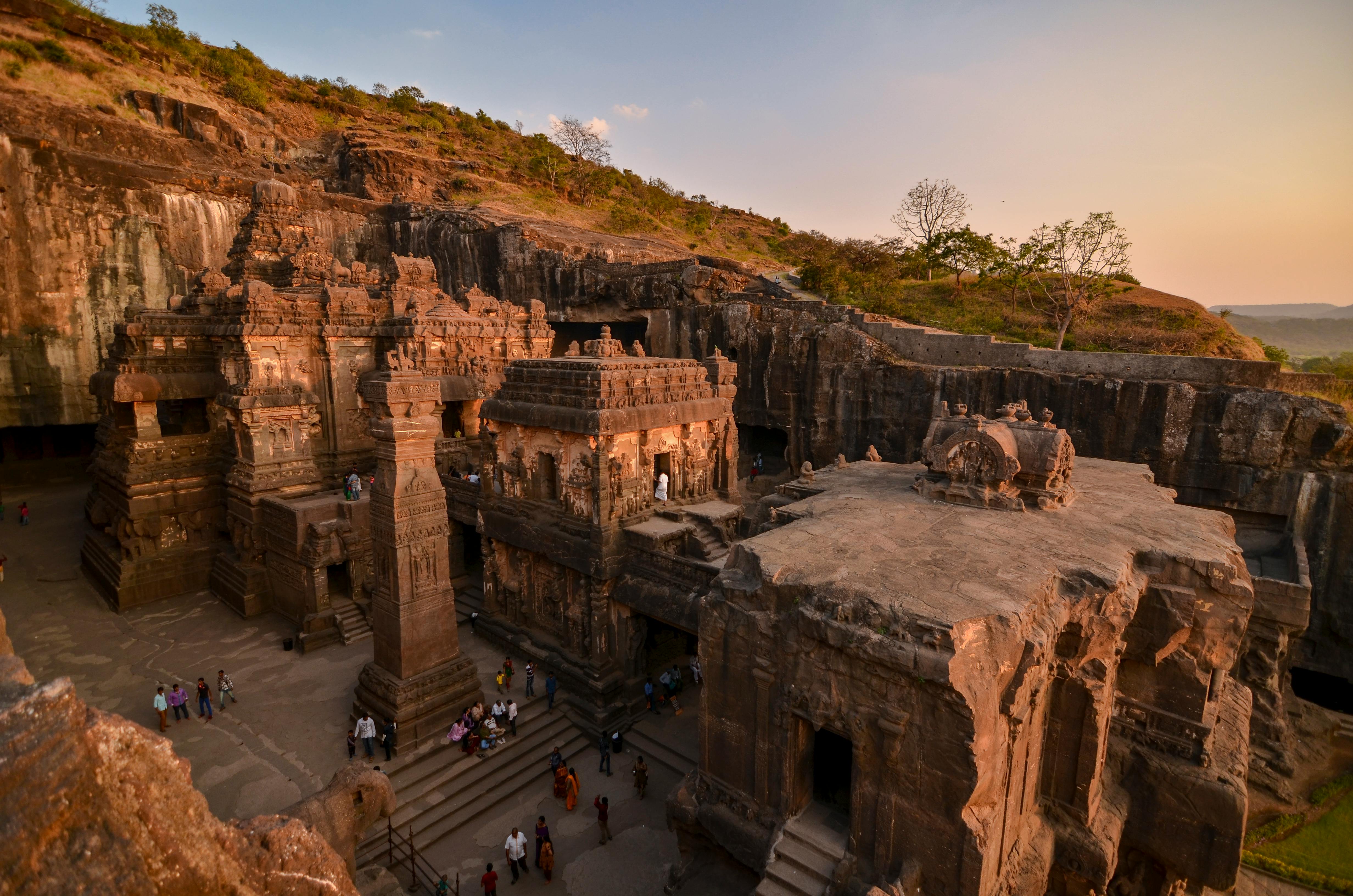 Ajanta and Ellora caves scenic view